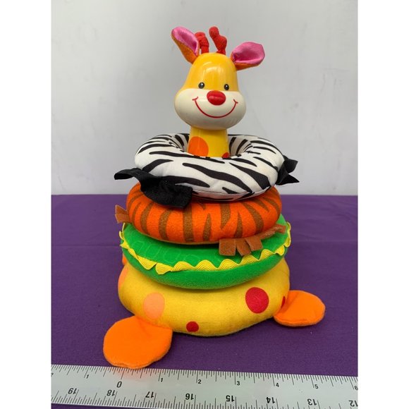Fisher-Price Soft Safari Giraffe Ring Stacker 2007 Infant Toy - Picture 1 of 13